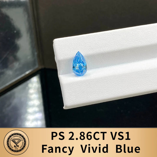 Blue Color Lab Grown Diamonds With IGI Certificate 2ct 3ct 4ct 5ct 6ct 8ct 9ct VS VVS CVD Fancy Colored Diamond