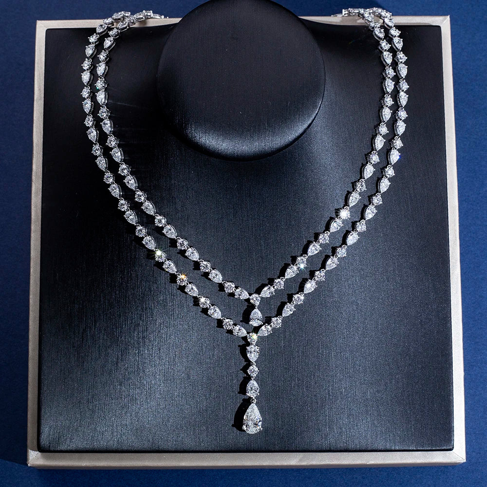LUXURY LAB GROWN DIAMONDS 45 CARAT SOLITAIRE NECKLACE | 18K SOLID WHITE GOLD