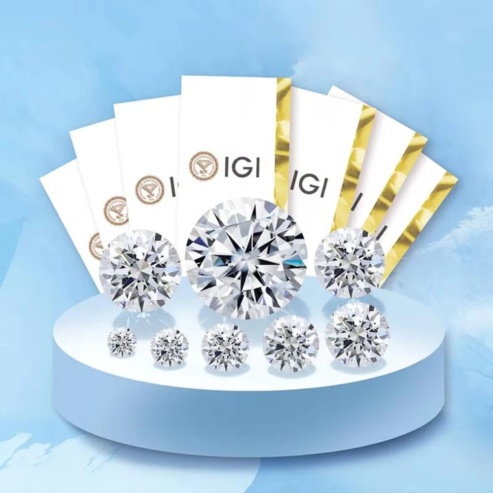 PREMIUM ROUND BRILLIANT LAB GROWN DIAMONDS | 0.3CT - 5CT | IGI CERTIFIED