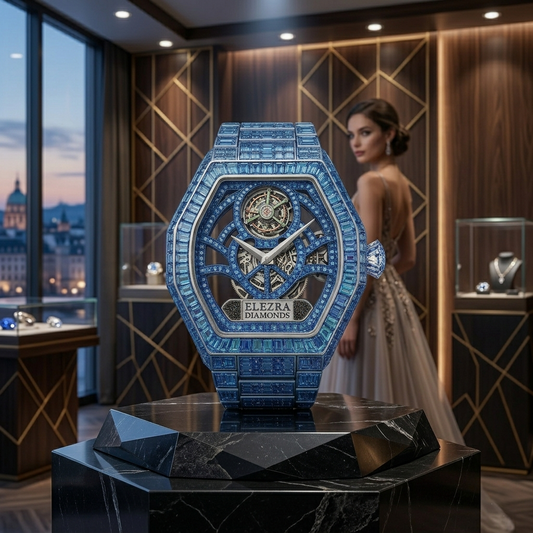ELEZRA WATCHES | THE BLUE ROYALTY | 103.58 CARAT NATURAL BLUE SAPPHIRES & DIAMONDS
