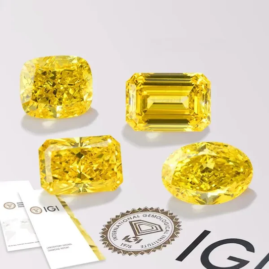 FANCY VIVID YELLOW LAB GROWN DIAMONDS | 1CT - 5CT | IGI CERTIFIED