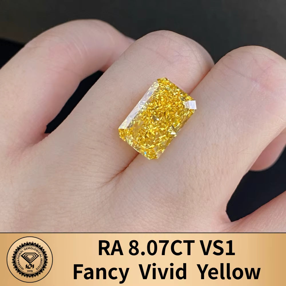 FANCY VIVID YELLOW LAB GROWN DIAMONDS | 1CT - 10CT | IGI CERTIFIED