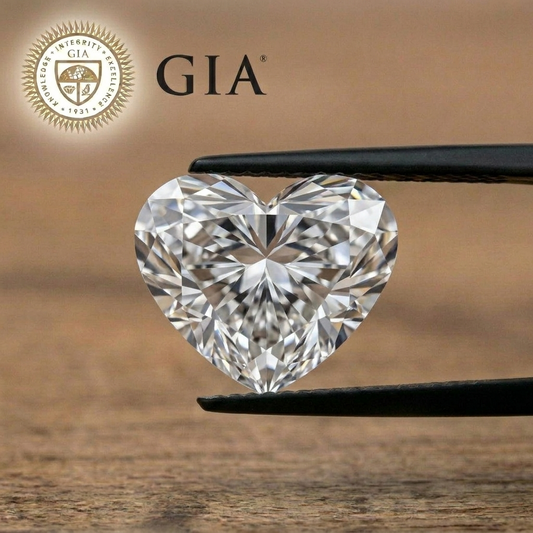 PREMIUM HEART CUT NATURAL DIAMONDS | 1CT - 10CT | GIA CERTIFIED