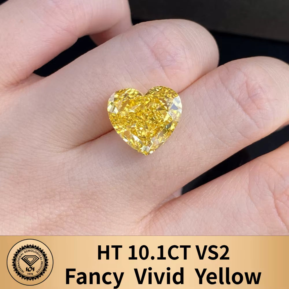 FANCY VIVID YELLOW LAB GROWN DIAMONDS | 1CT - 10CT | IGI CERTIFIED