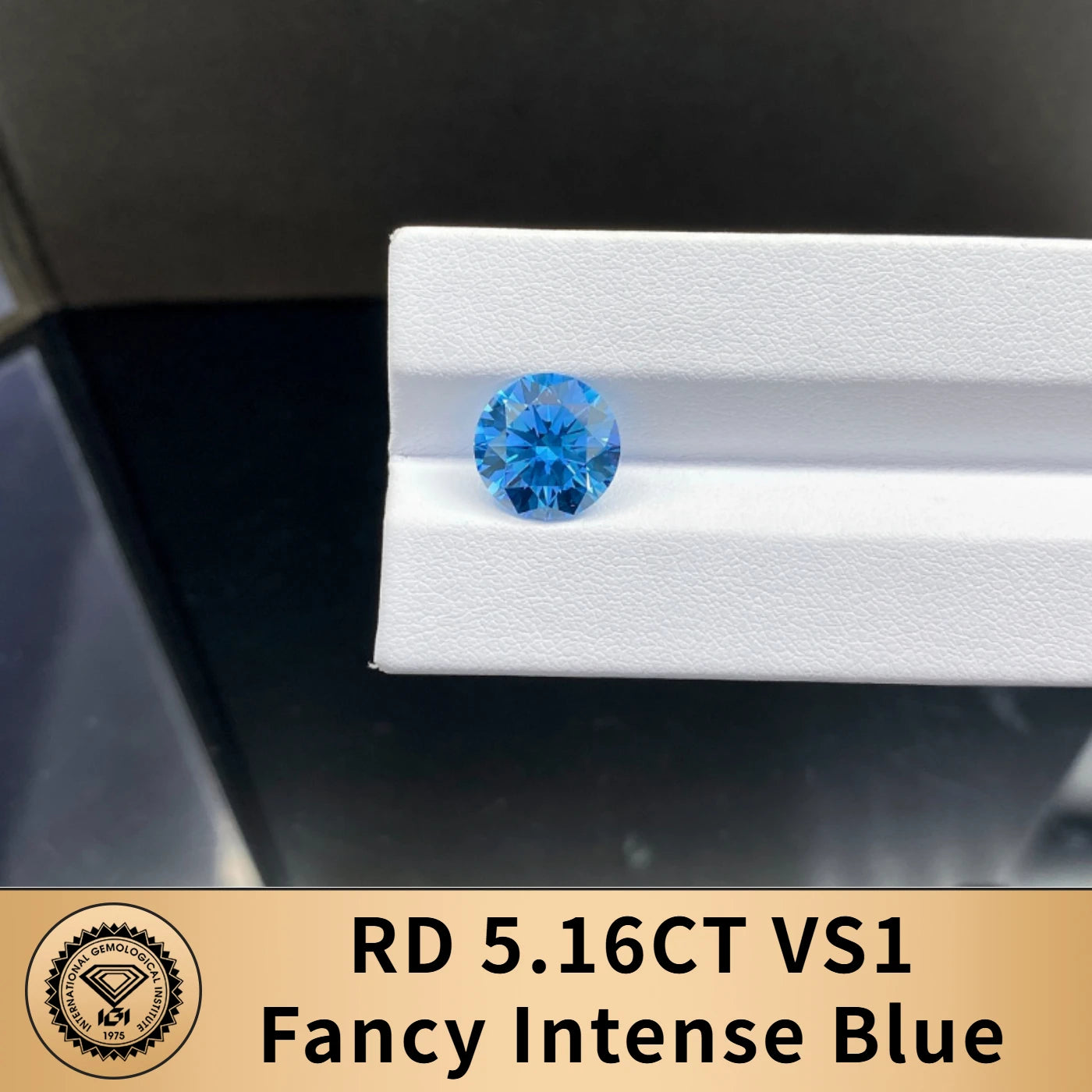 Blue Color Lab Grown Diamonds With IGI Certificate 2ct 3ct 4ct 5ct 6ct 8ct 9ct VS VVS CVD Fancy Colored Diamond