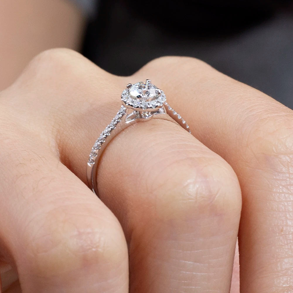 2.5 CARAT ROUND BRILLIANT LAB GROWN DIAMONDS SOLITAIRE RING | 18K WHITE GOLD