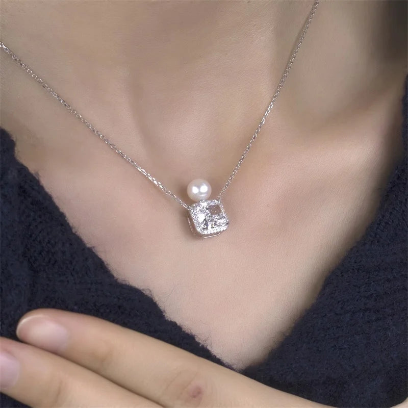 3CT D VVS LAB DIAMOND NECKLACE | 18K GOLD