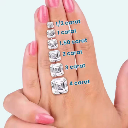 IGI Certified Asscher Cut Lab-Grown- D Color VVS2 (1ct - 5ct)