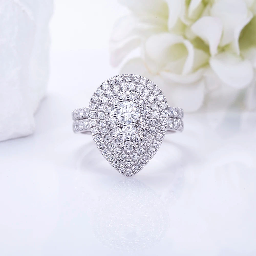 LUXURY FASHION DESIGN LAB GROWN DIAMOND ENGAGEMENT RING | 18K GOLD