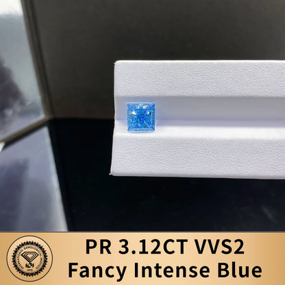 Blue Color Lab Grown Diamonds With IGI Certificate 2ct 3ct 4ct 5ct 6ct 8ct 9ct VS VVS CVD Fancy Colored Diamond