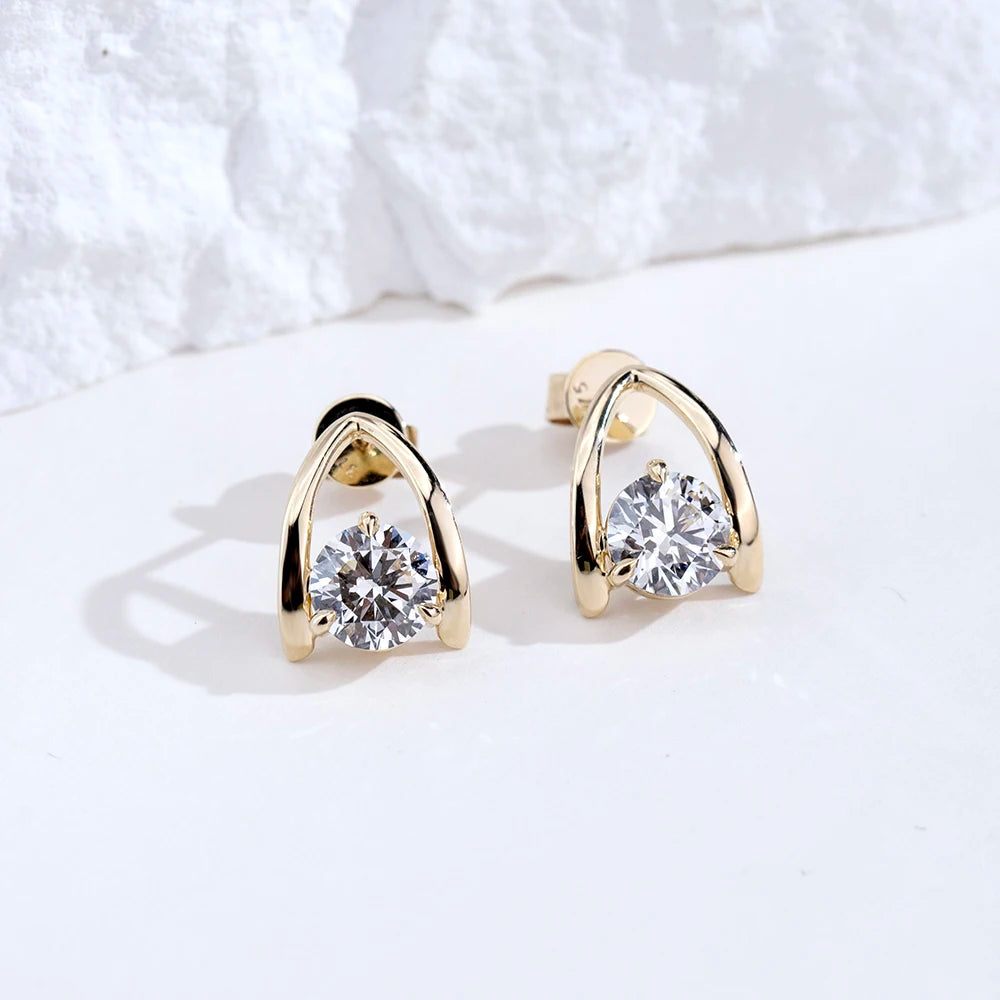 THE RADIANT HALO STUDS | 2-4CT LAB GROWN DIAMONDS | 14-18K