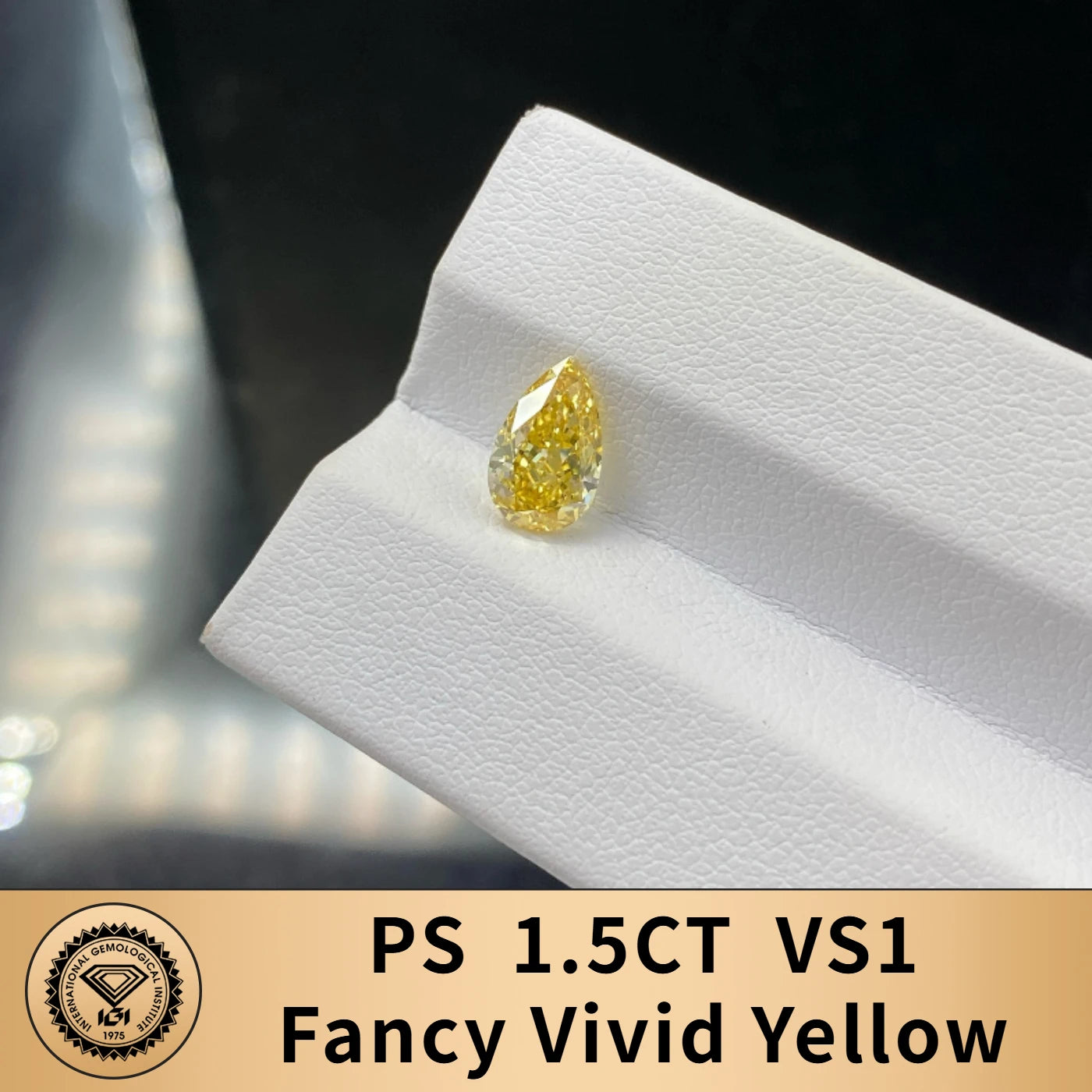 FANCY VIVID YELLOW LAB GROWN DIAMONDS | 1CT - 10CT | IGI CERTIFIED