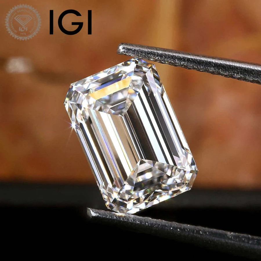 PREMIUM EMERALD CUT LAB GROWN DIAMONDS | 1CT - 5CT | IGI CERTIFIED