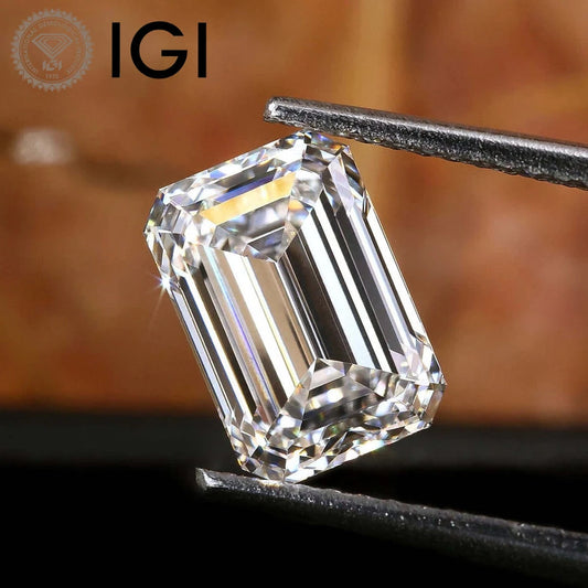 PREMIUM EMERALD CUT LAB GROWN DIAMONDS | 1CT - 5CT | IGI CERTIFIED