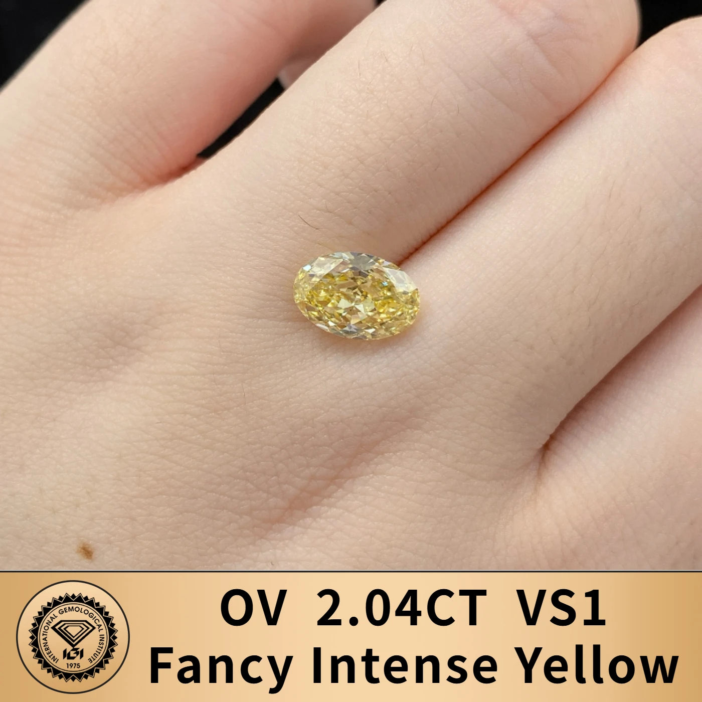 FANCY VIVID YELLOW LAB GROWN DIAMONDS | 1CT - 10CT | IGI CERTIFIED