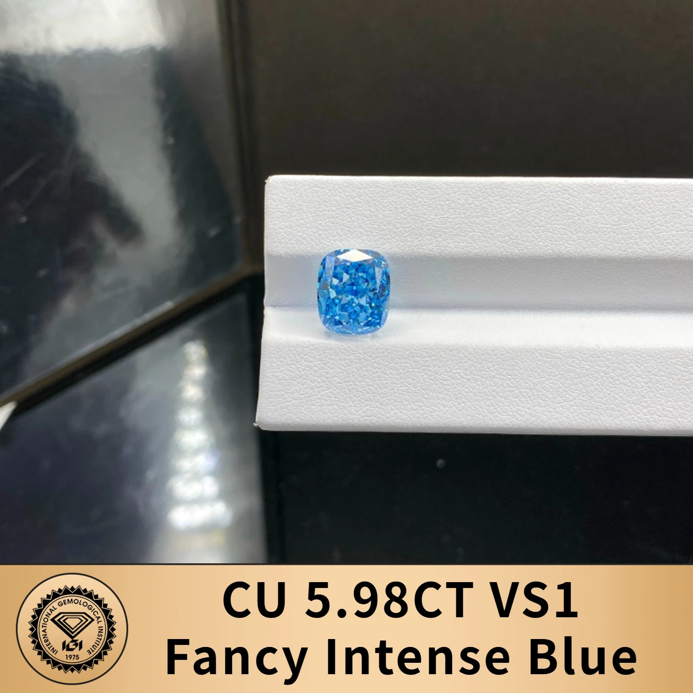 Blue Color Lab Grown Diamonds With IGI Certificate 2ct 3ct 4ct 5ct 6ct 8ct 9ct VS VVS CVD Fancy Colored Diamond