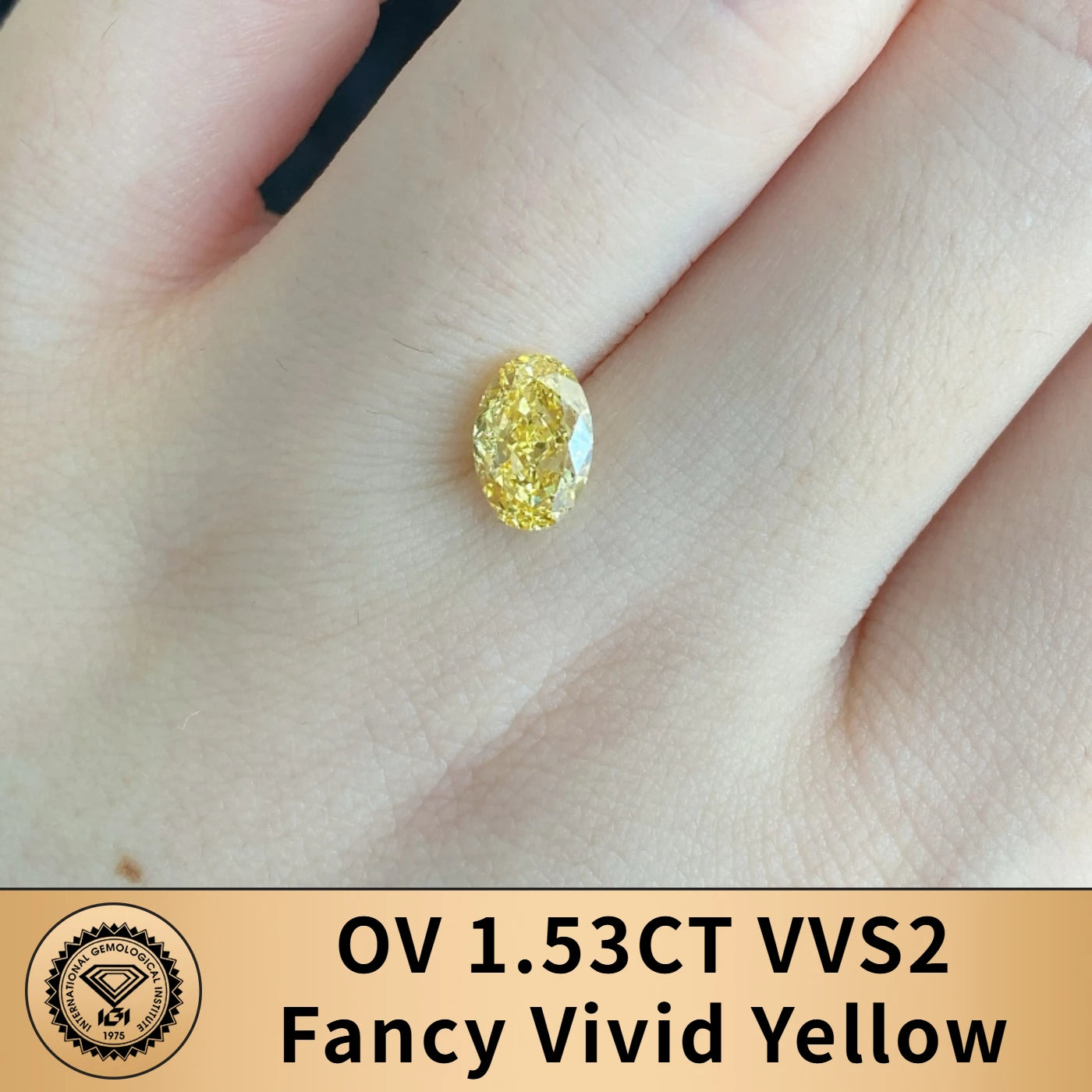 FANCY VIVID YELLOW LAB GROWN DIAMONDS | 1CT - 10CT | IGI CERTIFIED