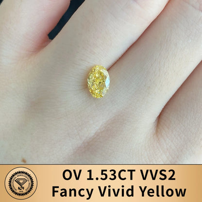 FANCY VIVID YELLOW LAB GROWN DIAMONDS | 1CT - 10CT | IGI CERTIFIED