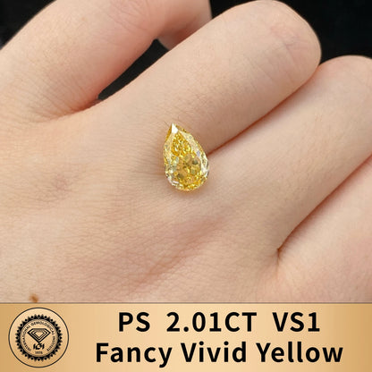 FANCY VIVID YELLOW LAB GROWN DIAMONDS | 1CT - 10CT | IGI CERTIFIED