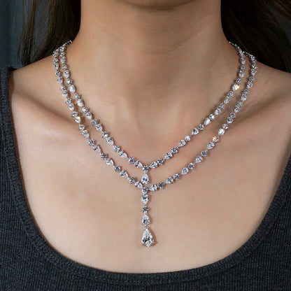 LUXURY LAB GROWN DIAMOND SOLITAIRE NECKLACE | 14K OR 18K GOLD