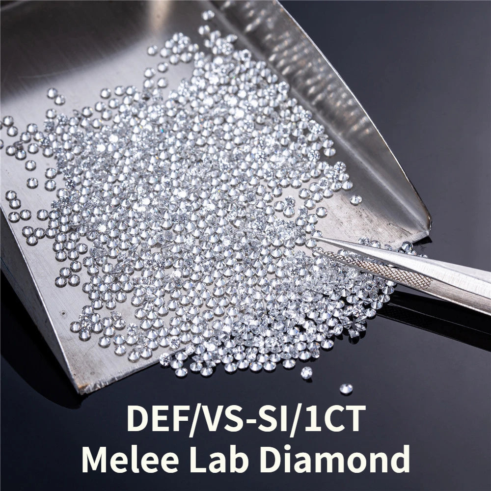 PREMIUM ROUND BRILLIANT MELEE LAB DIAMONDS | DEF-VVS QUALITY