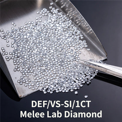 PREMIUM ROUND BRILLIANT MELEE LAB DIAMONDS | DEF-VVS QUALITY