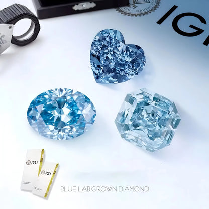 FANCY BLUE LAB GROWN DIAMONDS | 1CT - 15CT | IGI CERTIFIED