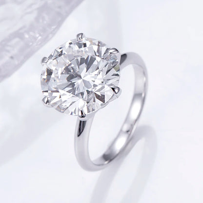 8.56-20.45CT | ROUND CUT LAB DIAMONDS RING | 18K WHITE GOLD