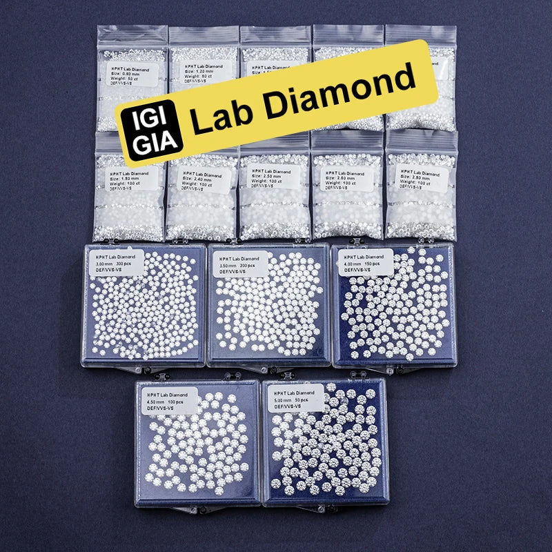 PREMIUM ROUND BRILLIANT MELEE LAB DIAMONDS | DEF-VVS QUALITY