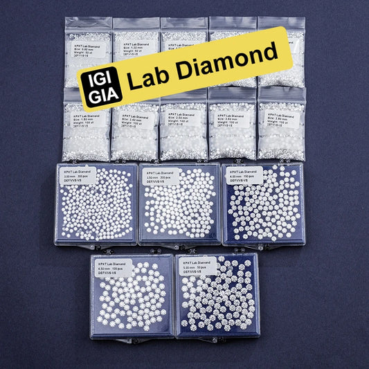 PREMIUM ROUND BRILLIANT MELEE LAB DIAMONDS | DEF-VVS QUALITY