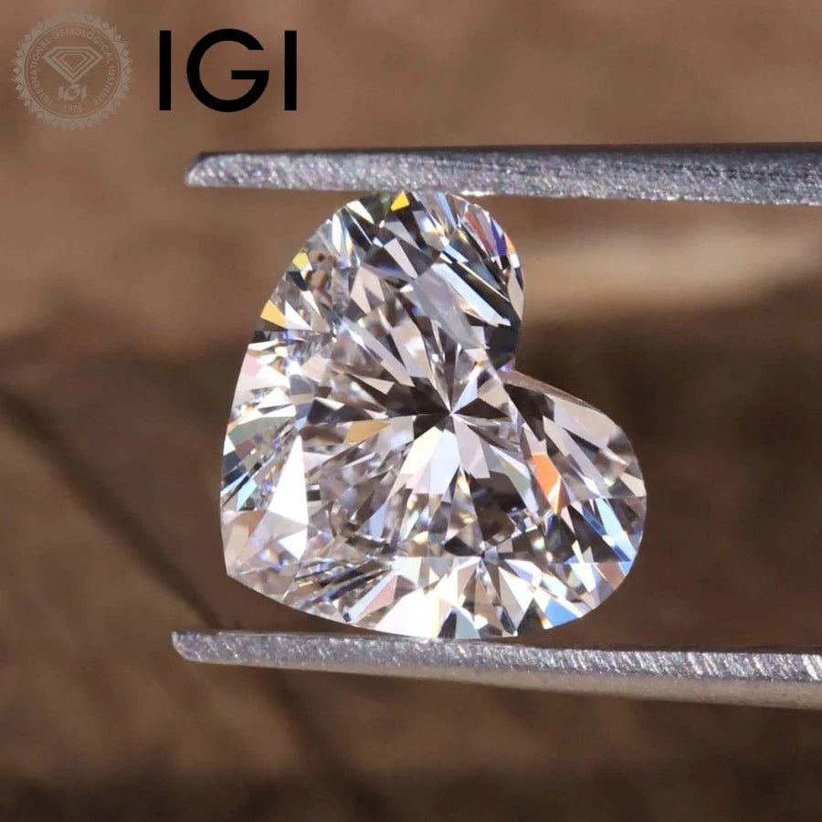 PREMIUM HEART CUT LAB GROWN DIAMONDS | 1CT-5CT | IGI CERTIFIED
