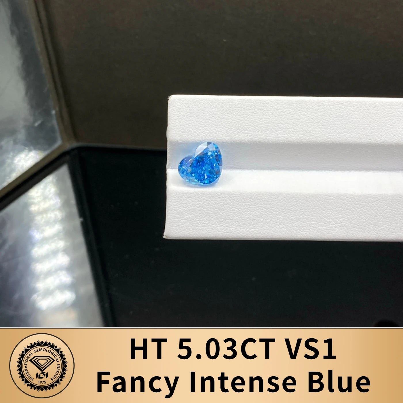 Blue Color Lab Grown Diamonds With IGI Certificate 2ct 3ct 4ct 5ct 6ct 8ct 9ct VS VVS CVD Fancy Colored Diamond
