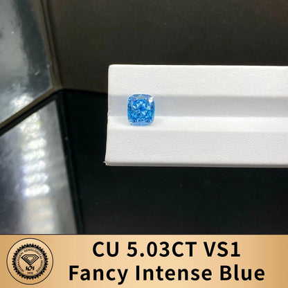 Blue Color Lab Grown Diamonds With IGI Certificate 2ct 3ct 4ct 5ct 6ct 8ct 9ct VS VVS CVD Fancy Colored Diamond