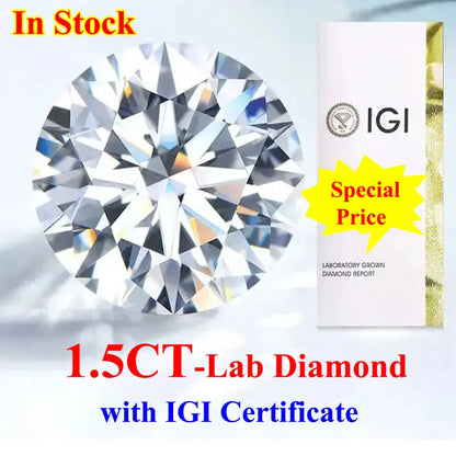 PREMIUM ROUND BRILLIANT LAB GROWN DIAMONDS |0.3CT - 5CT | GIA & IGI CERTIFIED