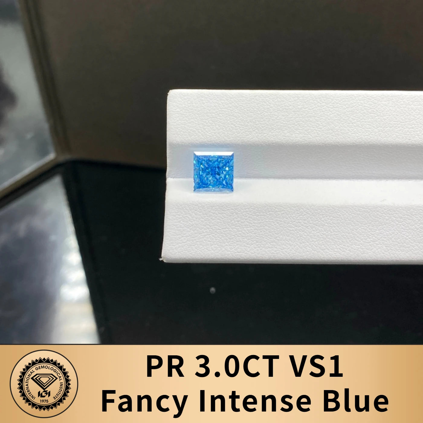 Blue Color Lab Grown Diamonds With IGI Certificate 2ct 3ct 4ct 5ct 6ct 8ct 9ct VS VVS CVD Fancy Colored Diamond