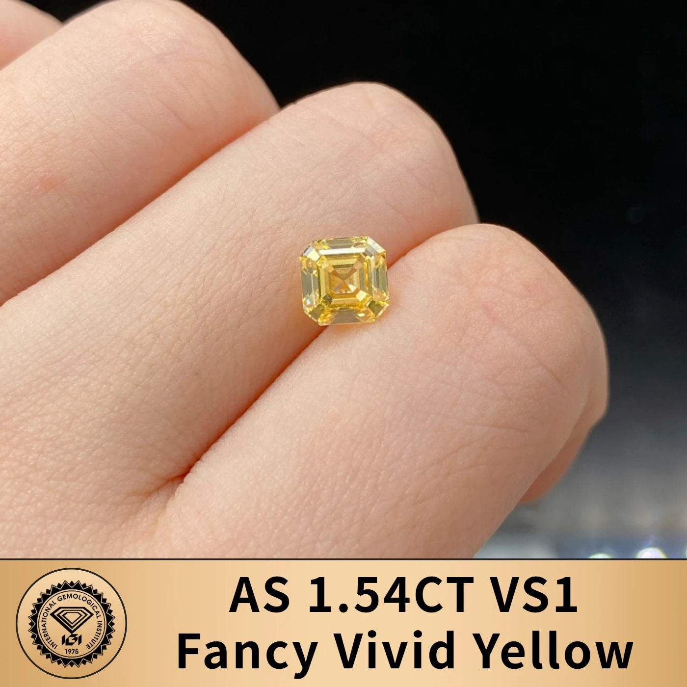 FANCY VIVID YELLOW LAB GROWN DIAMONDS | 1CT - 10CT | IGI CERTIFIED