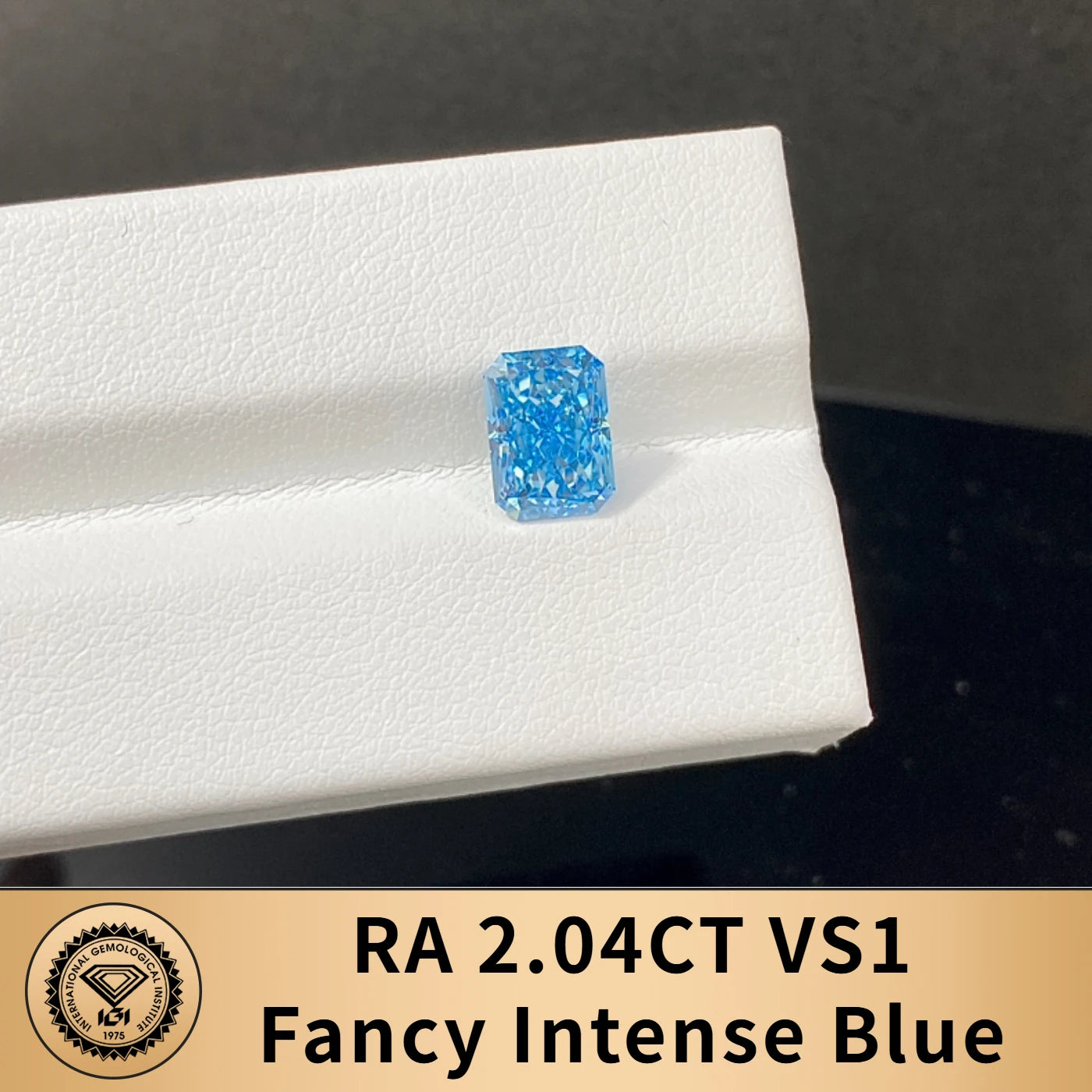 Blue Color Lab Grown Diamonds With IGI Certificate 2ct 3ct 4ct 5ct 6ct 8ct 9ct VS VVS CVD Fancy Colored Diamond