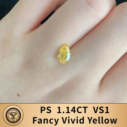 FANCY VIVID YELLOW LAB GROWN DIAMONDS | 1CT - 10CT | IGI CERTIFIED