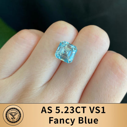 Blue Color Lab Grown Diamonds With IGI Certificate 2ct 3ct 4ct 5ct 6ct 8ct 9ct VS VVS CVD Fancy Colored Diamond