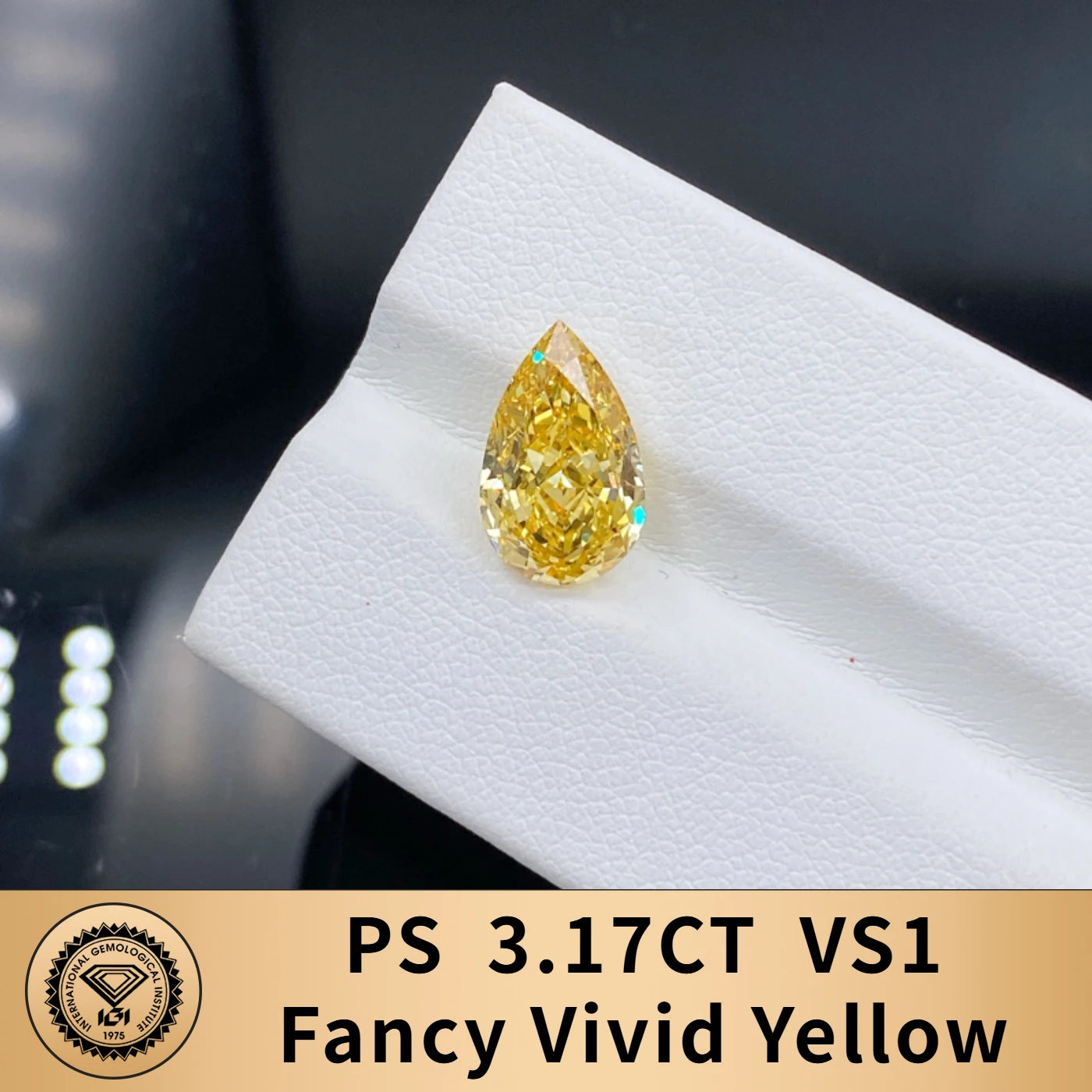 FANCY VIVID YELLOW LAB GROWN DIAMONDS | 1CT - 10CT | IGI CERTIFIED
