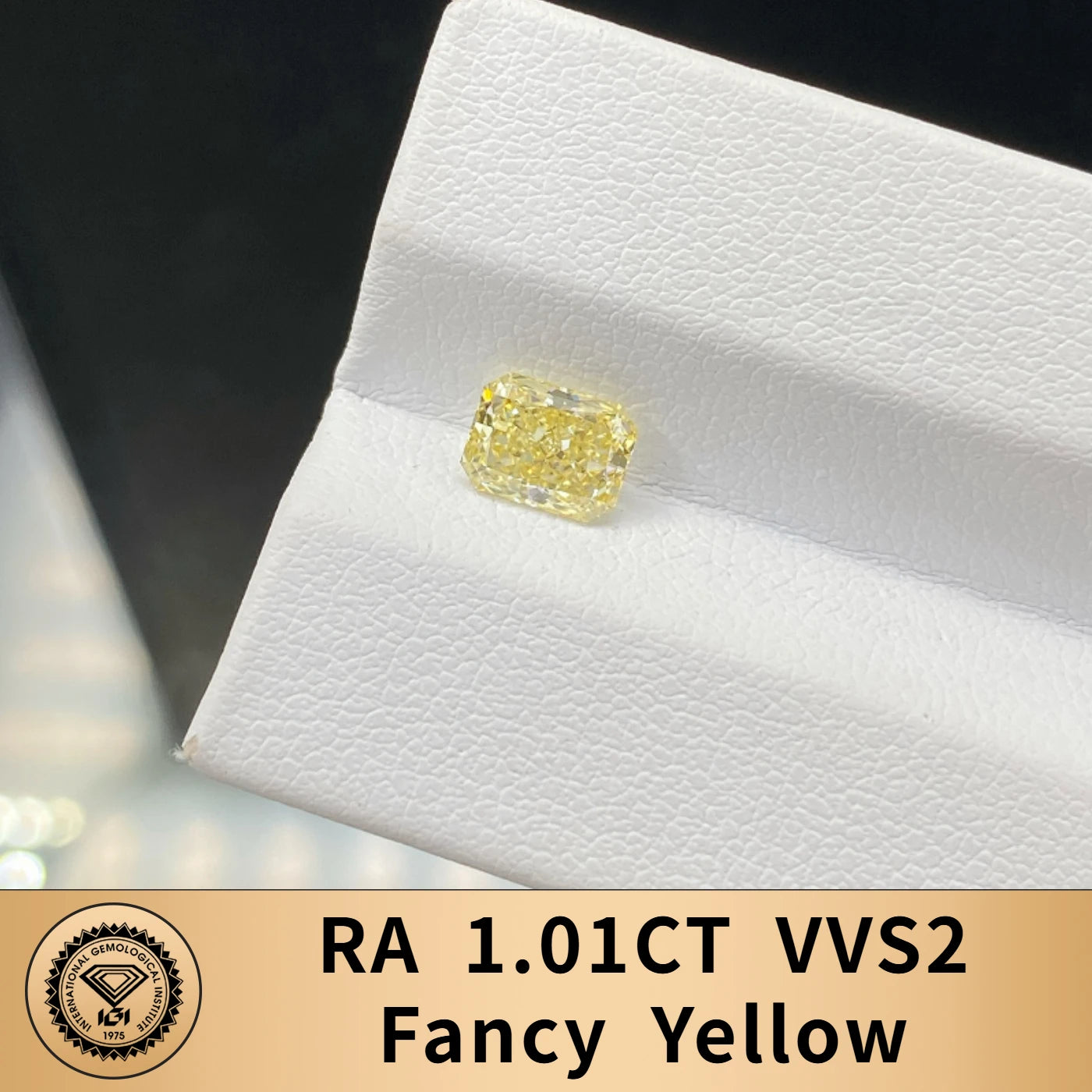 FANCY VIVID YELLOW LAB GROWN DIAMONDS | 1CT - 10CT | IGI CERTIFIED
