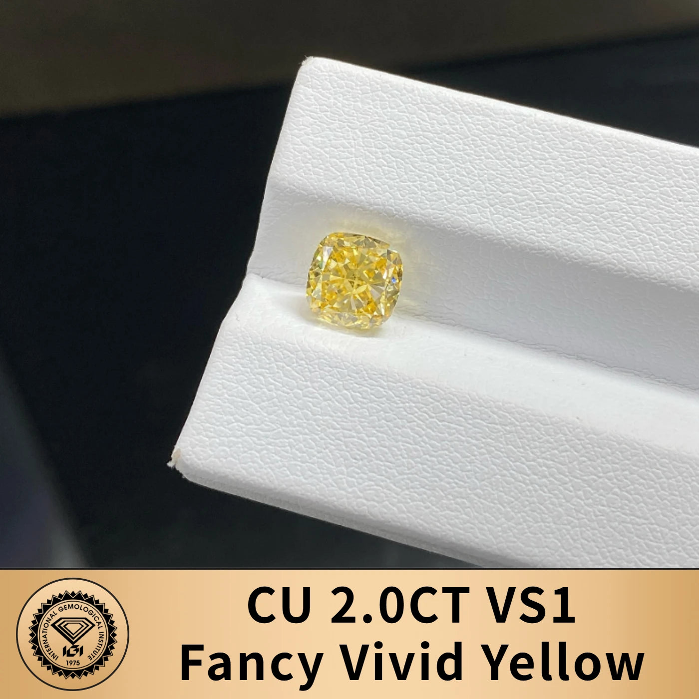 FANCY VIVID YELLOW LAB GROWN DIAMONDS | 1CT - 10CT | IGI CERTIFIED