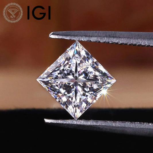 PREMIUM PRINCESS CUT LAB GROWN DIAMONDS | 1CT - 5CT | IGI CERTIFIED