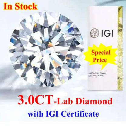 PREMIUM ROUND BRILLIANT LAB GROWN DIAMONDS |0.3CT - 5CT | GIA & IGI CERTIFIED