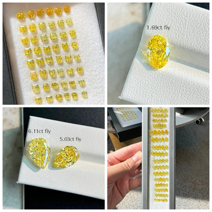 FANCY VIVID YELLOW LAB GROWN DIAMONDS | 1CT - 10CT | IGI CERTIFIED