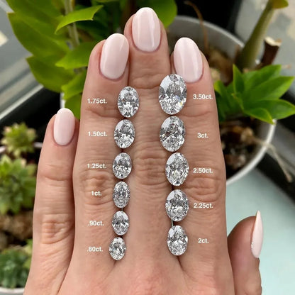 OVAL LAB GROWN DIAMONDS VS1 - VVS2 | 1CT - 5CT | IGI CERTIFIED