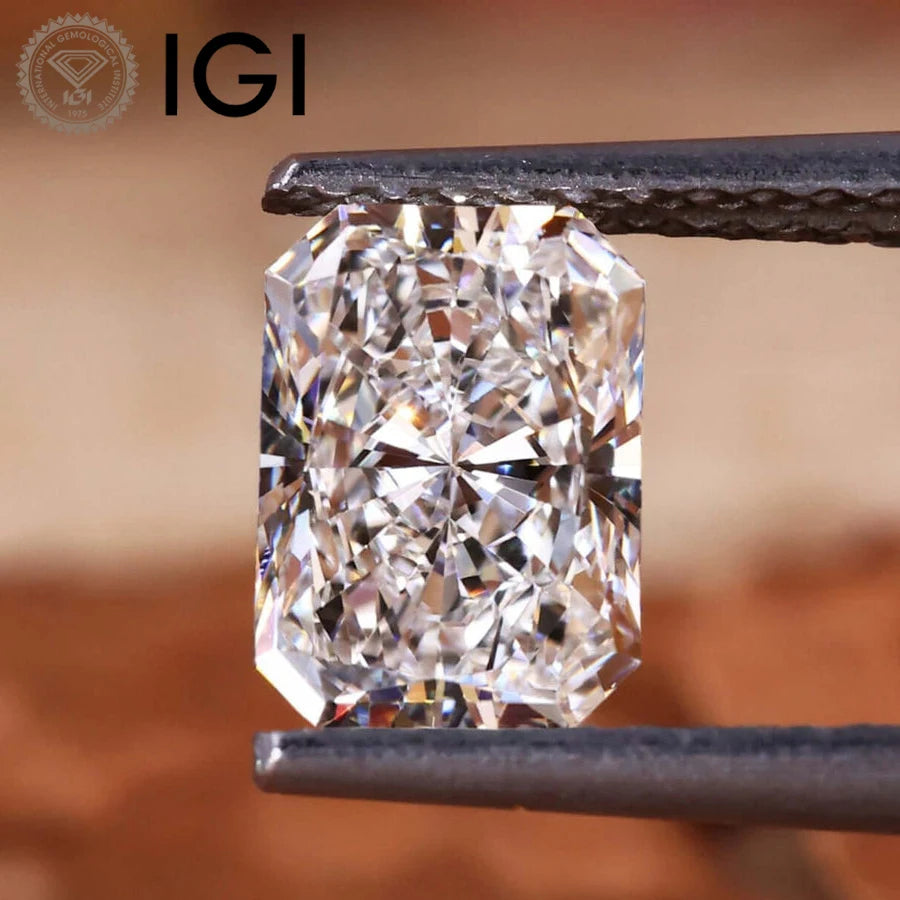 PREMIUM RADIANT CUT LAB GROWN DIAMONDS | 1CT - 5CT | IGI CERTIFIED