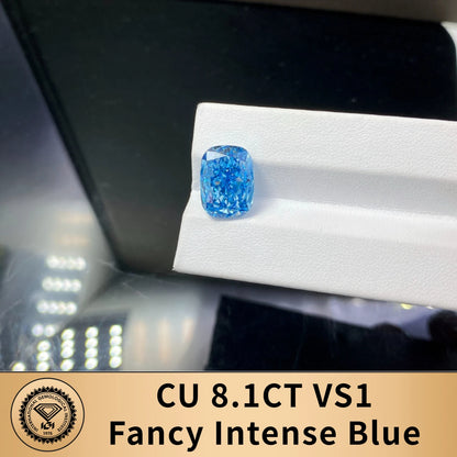 Blue Color Lab Grown Diamonds With IGI Certificate 2ct 3ct 4ct 5ct 6ct 8ct 9ct VS VVS CVD Fancy Colored Diamond
