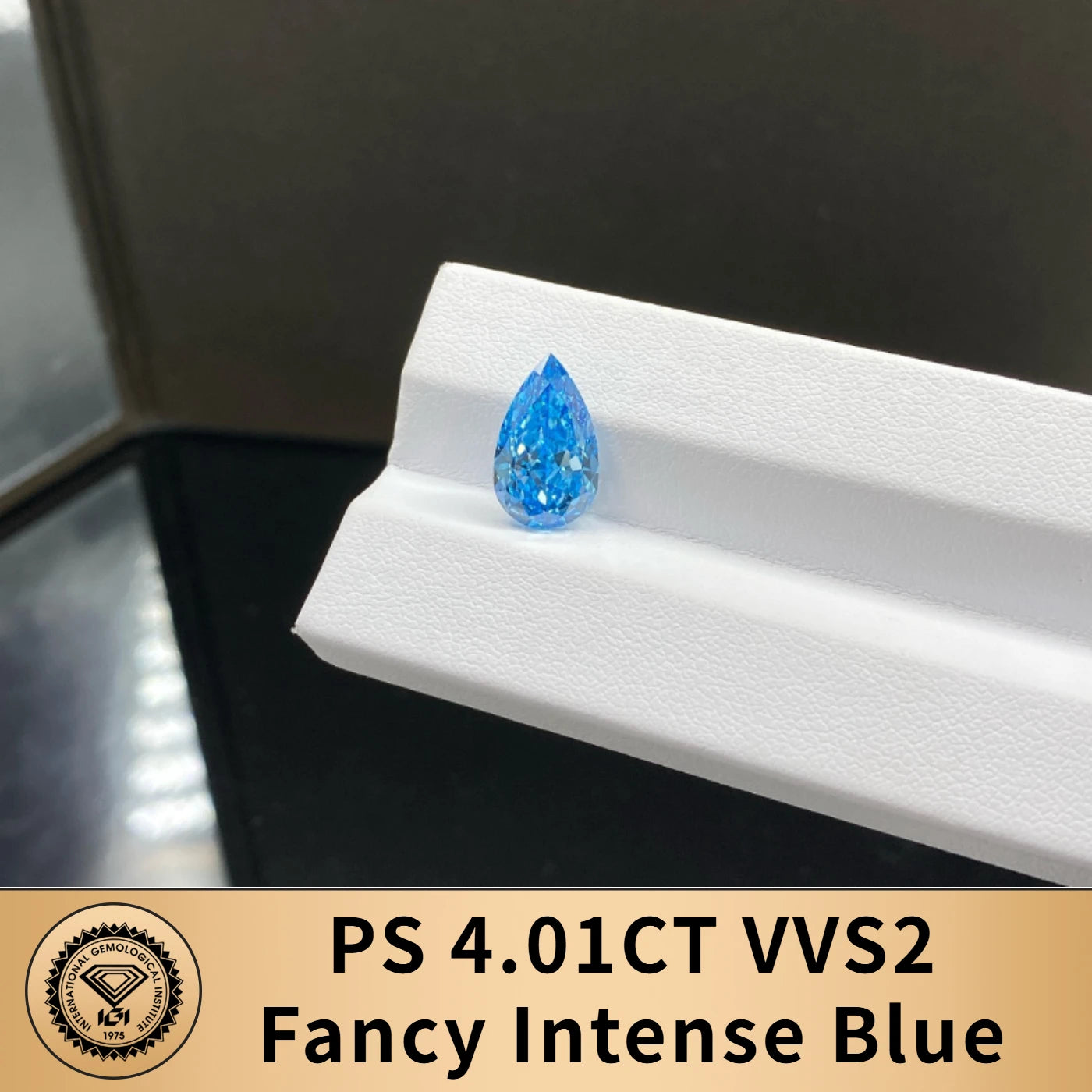 Blue Color Lab Grown Diamonds With IGI Certificate 2ct 3ct 4ct 5ct 6ct 8ct 9ct VS VVS CVD Fancy Colored Diamond