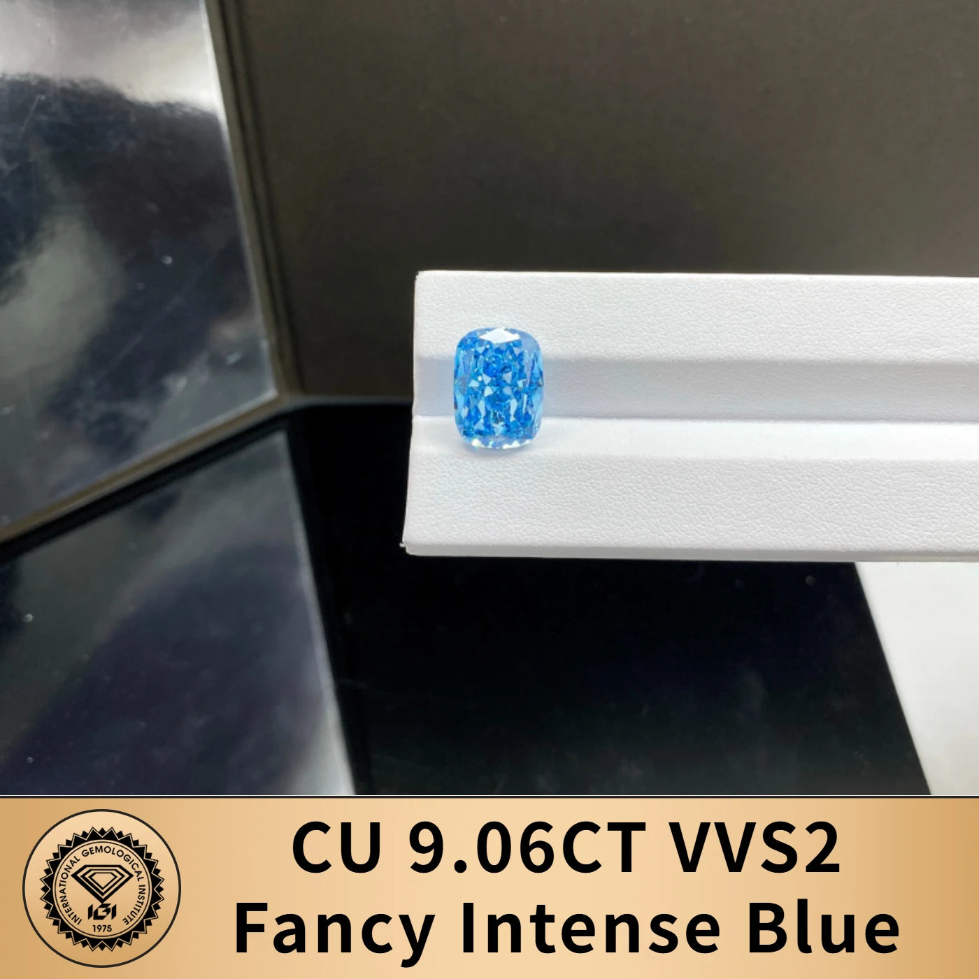 Blue Color Lab Grown Diamonds With IGI Certificate 2ct 3ct 4ct 5ct 6ct 8ct 9ct VS VVS CVD Fancy Colored Diamond